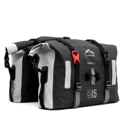 Brašny X-PLOR ROAGBAG 2x 15L nepromokavé, černé/bílé
